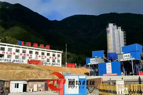 豫特科技助力安能集團(tuán)水電站重點(diǎn)項目，機(jī)制砂生產(chǎn)線。